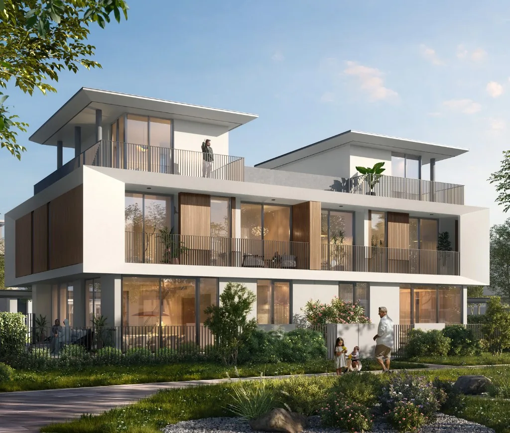 Contemporary townhouses set among landscaped gardens at The Valley